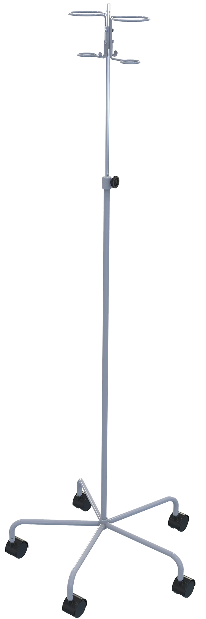 ????-05.? Tripod for prolonged infusion on five legs telescopic, with wheels