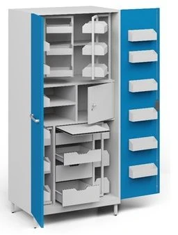 Cabinet for storage of medicines according to TU 32.50.30-007-32924160-2021, article number DM-4-101-37.K2.F4.