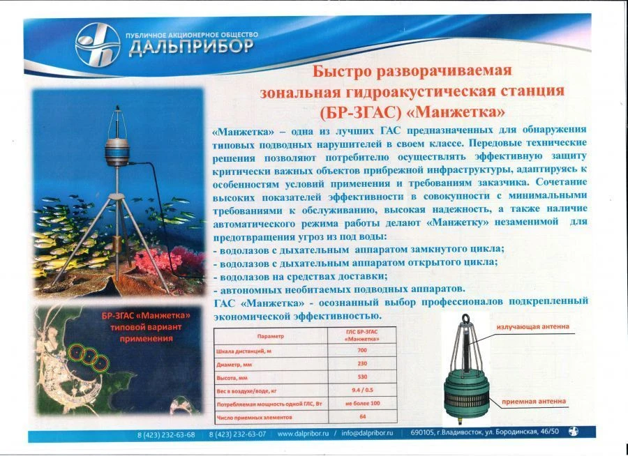 Hydroacoustic station "Mangetka"