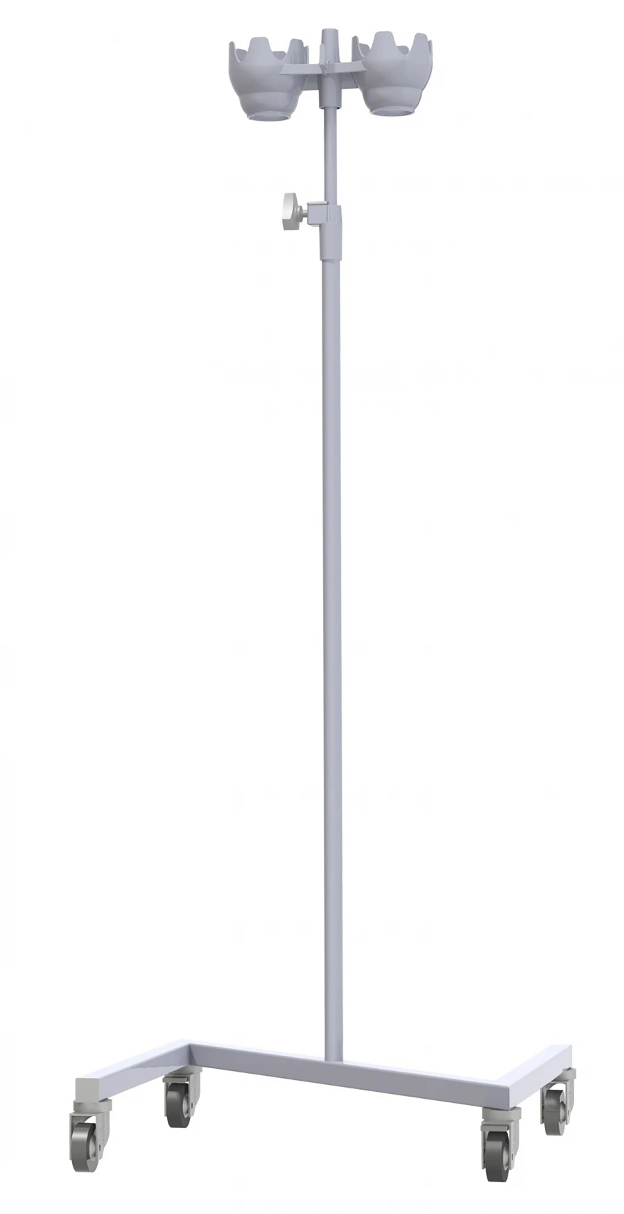 ??-01-"???"(???-319) Medical infusion stand, metal, on wheels, stackable.