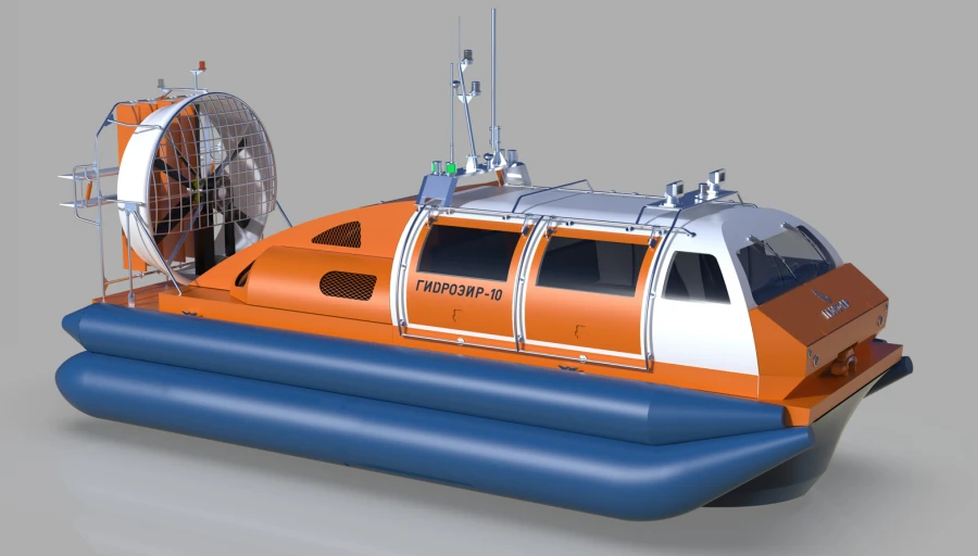 Amphibious hovercraft "HYDROAIR-10"