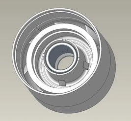 Apparatus-support assembly, D2400N, 0.68 inch shaft, Type ARZ-T, Niresist / BRG HSG: S/A, D2400N, .68, ARZ-T, NI-RST part number