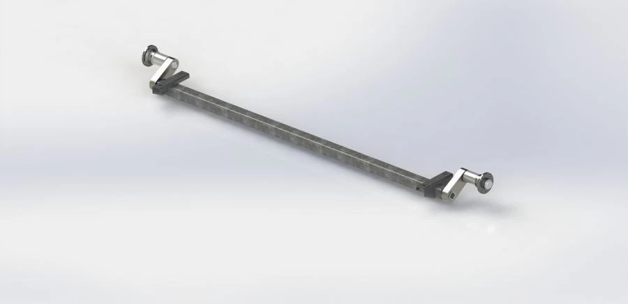 Axle of rubber-trunk suspension with a carrying capacity of 750 kg AIR.013.00.000.000