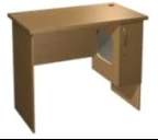 Computer desk for standing work with system unit protection against unauthorised access