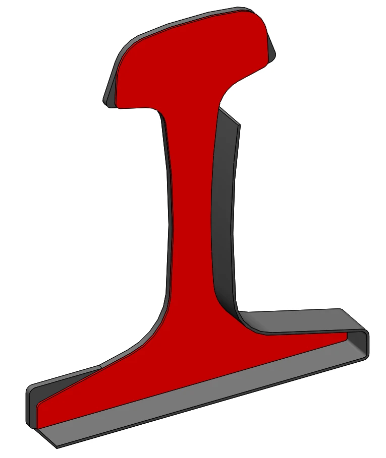 Insulating butt joint gasket with fibre and ledge PSPF-65MV