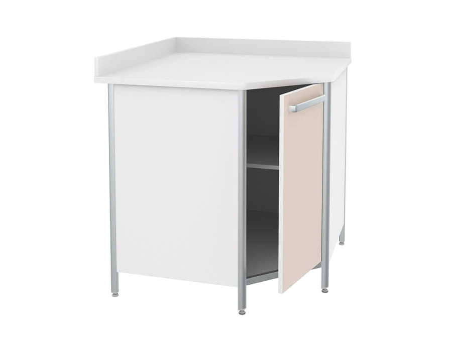 Auxiliary corner table SKDL 3-1 from a set of furniture for clinical diagnostic laboratories according to TU 9452-013-13305037-2