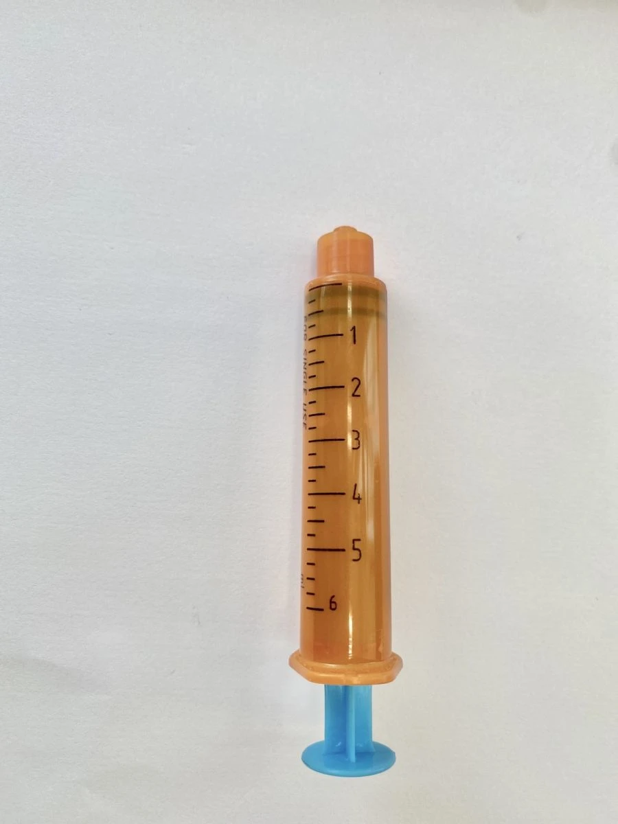 Injection syringes for single use, 3-part, sterile in version 5A "LuerLok" with UV protection