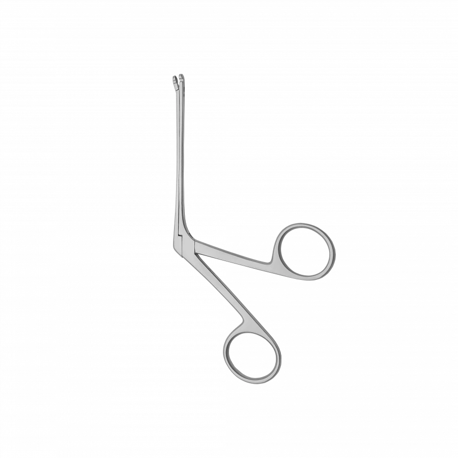 TSH-04-184-14,4 Polyp ear forceps No.2, curved along the edge, 144 mm