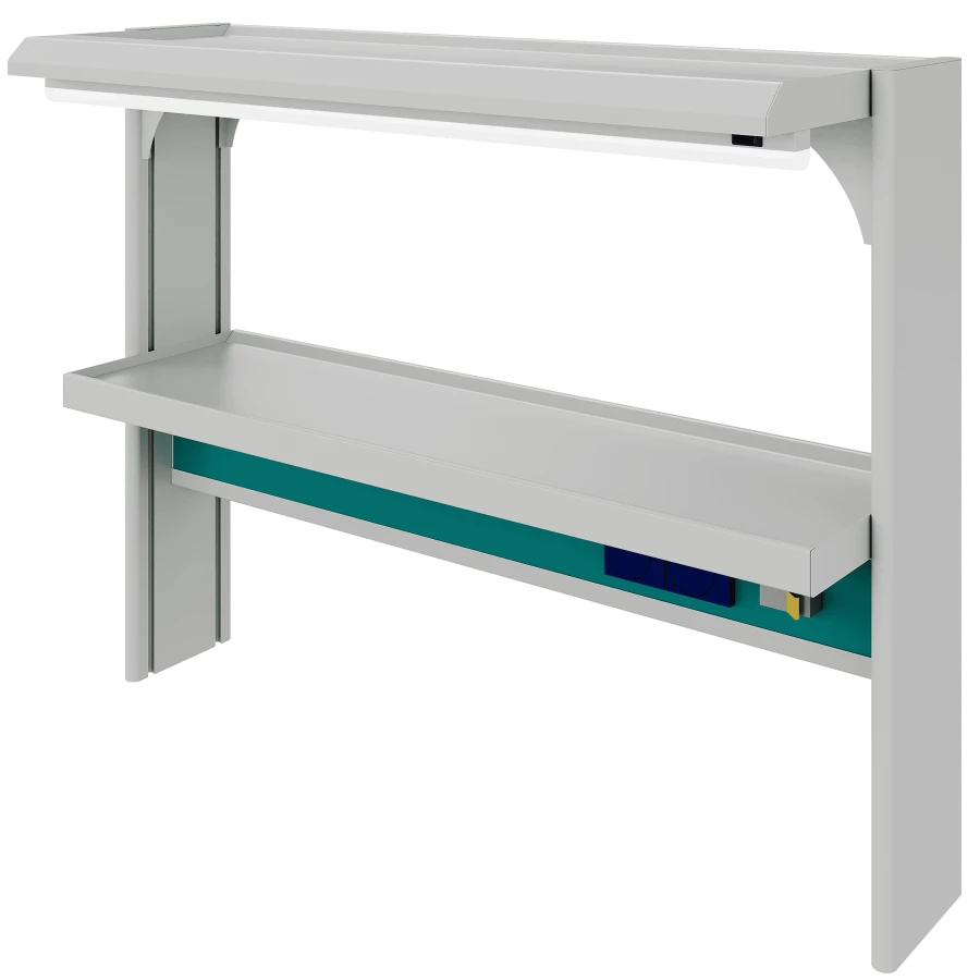 Shelving unit for laboratory table 2P series "SPVLAB"