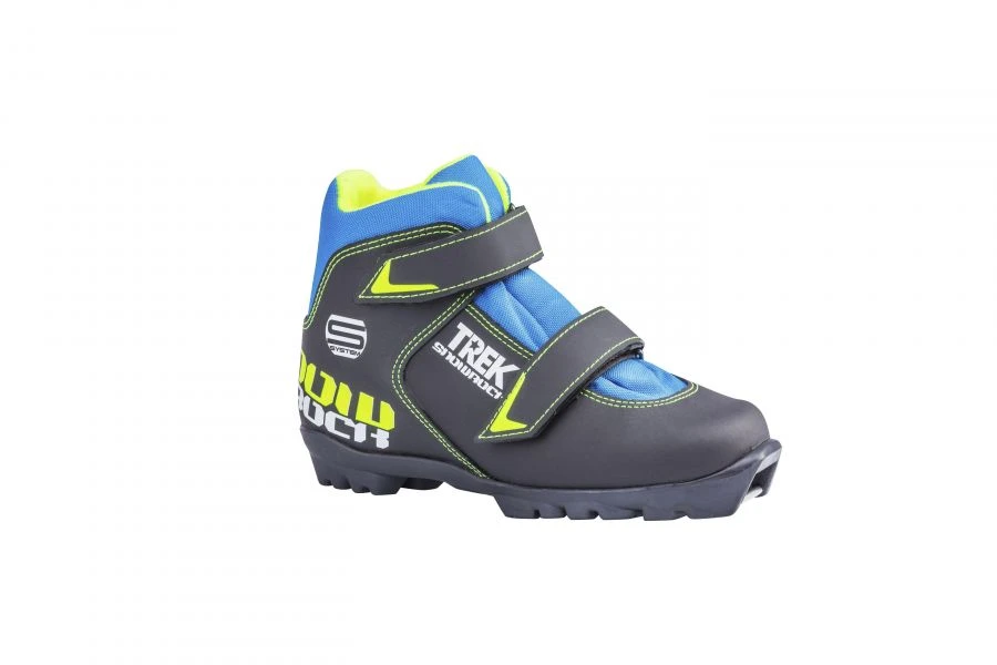 Children's ski boots TREK Snowrock1 black (lime neon logo) S