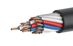 Fire-resistant control cable of KPPGng(A)-FRHF grade with copper conductors, with insulation and sheathing made of polymer compo