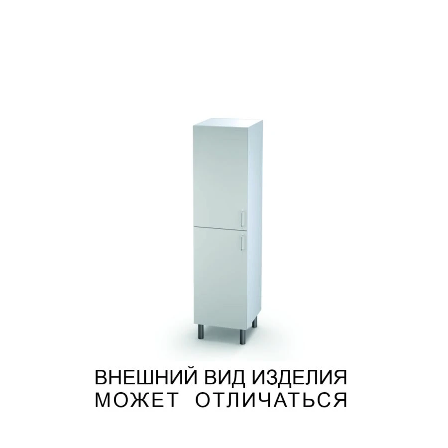 Single-leaf cupboard with two blank doors