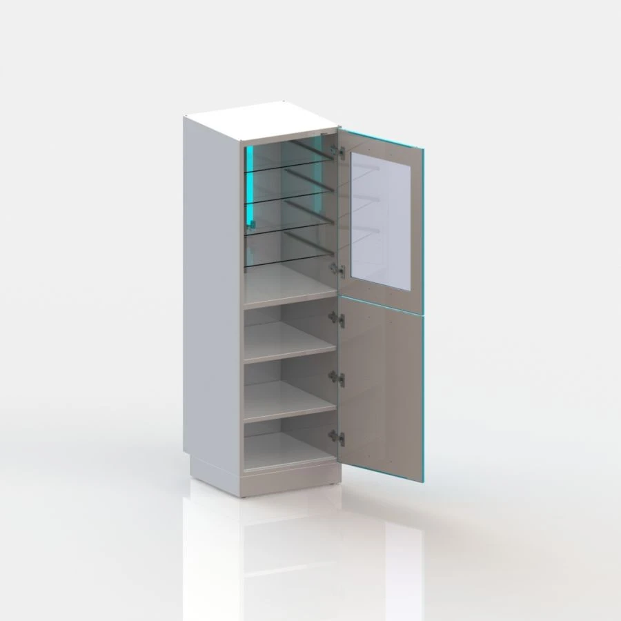 Medical cabinet with bactericidal lamps SHMBe-1