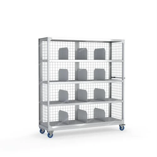 Mobile shelving unit with panelling 1676 series