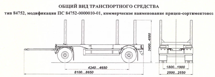 Sorting truck trailer PS 84752-0000010-01 Sorting truck trailer