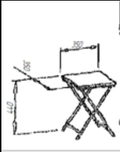 Folding stool EkoMet Ltd.