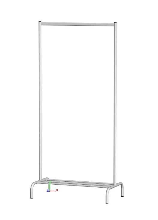 Mobile rack for theatre costumes