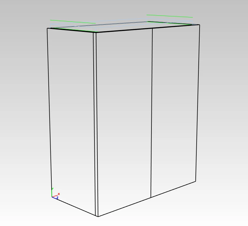 2-door hinged cupboard for crockery
