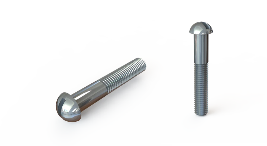 Screws with semicircular head of accuracy classes A and B according to GOST 17473-80