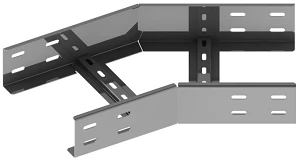 Horizontal 30 degree angle of self-supporting cable girder KTI 000x00 U30, with overall dimensions from 150x100 to 1000x175 mm,