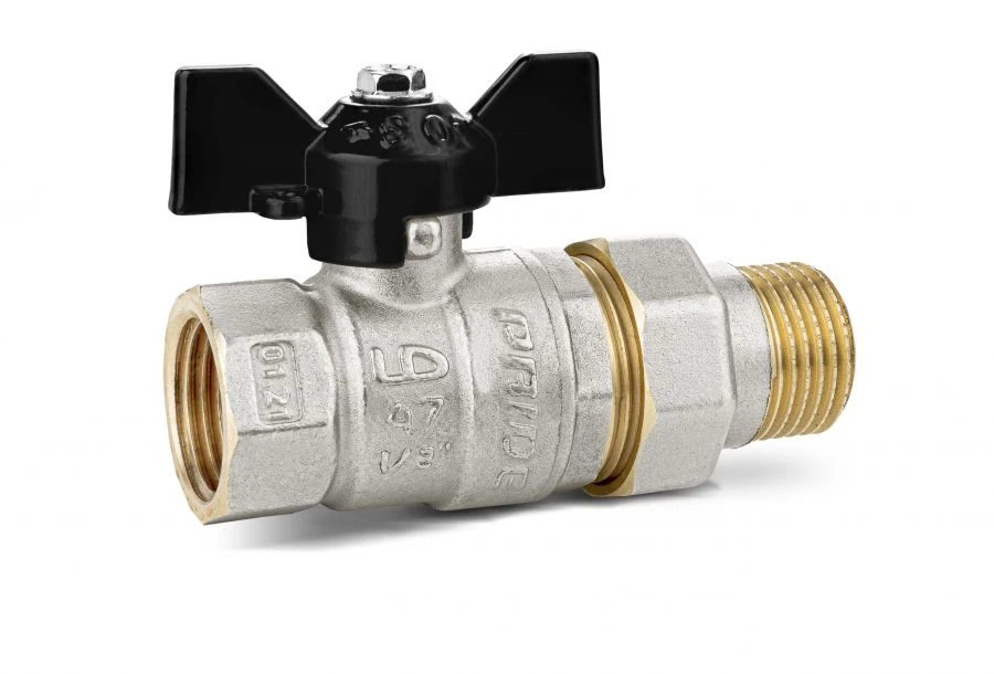 Brass ball valve LD Pride 47.15.V-V.R.GAS.B