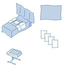 Single-use sterile surgical linen sets "ZDRAVMEDTECH" according to TU 9398-003-38957094-2005, version: Linen set o