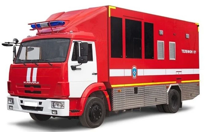 Fire service operational vehicle AOS (43253), type 4344-L2, modification 4344M2, on the chassis of modification KAMAZ-43253-G5.