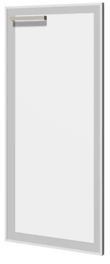MAGNA Swinging door to narrow shelving unit / glass, Art. MDU 08