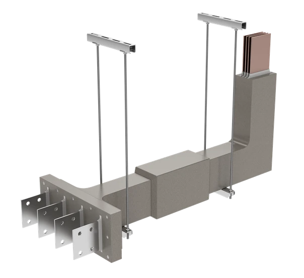 Busbar conductor with moulded insulation of TKLN type for rated current up to 10000A