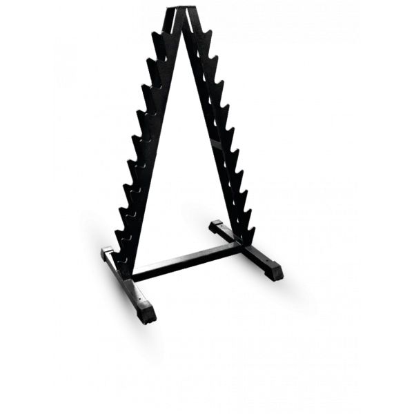 Storage rack for chrome-plated dumbbells