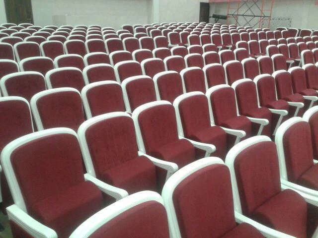 Armchairs for auditoriums (with wooden frame)