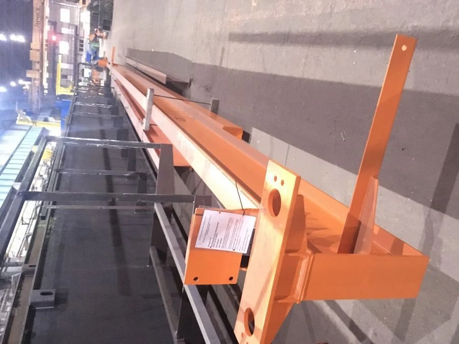 Single girder suspension overhead travelling crane. Model OPKM X-N-A-T-Y-Z-N-W-GES