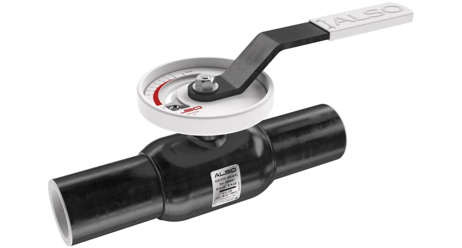 Ball valve ALSO shut-off-regulating welded ball valve KSH.P.BV.020.40-01
