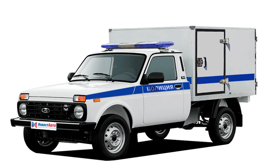 Motor vehicles for road traffic safety (military traffic police) type N1VN, modification N1VNPU, on the basis of VIS vehicles.