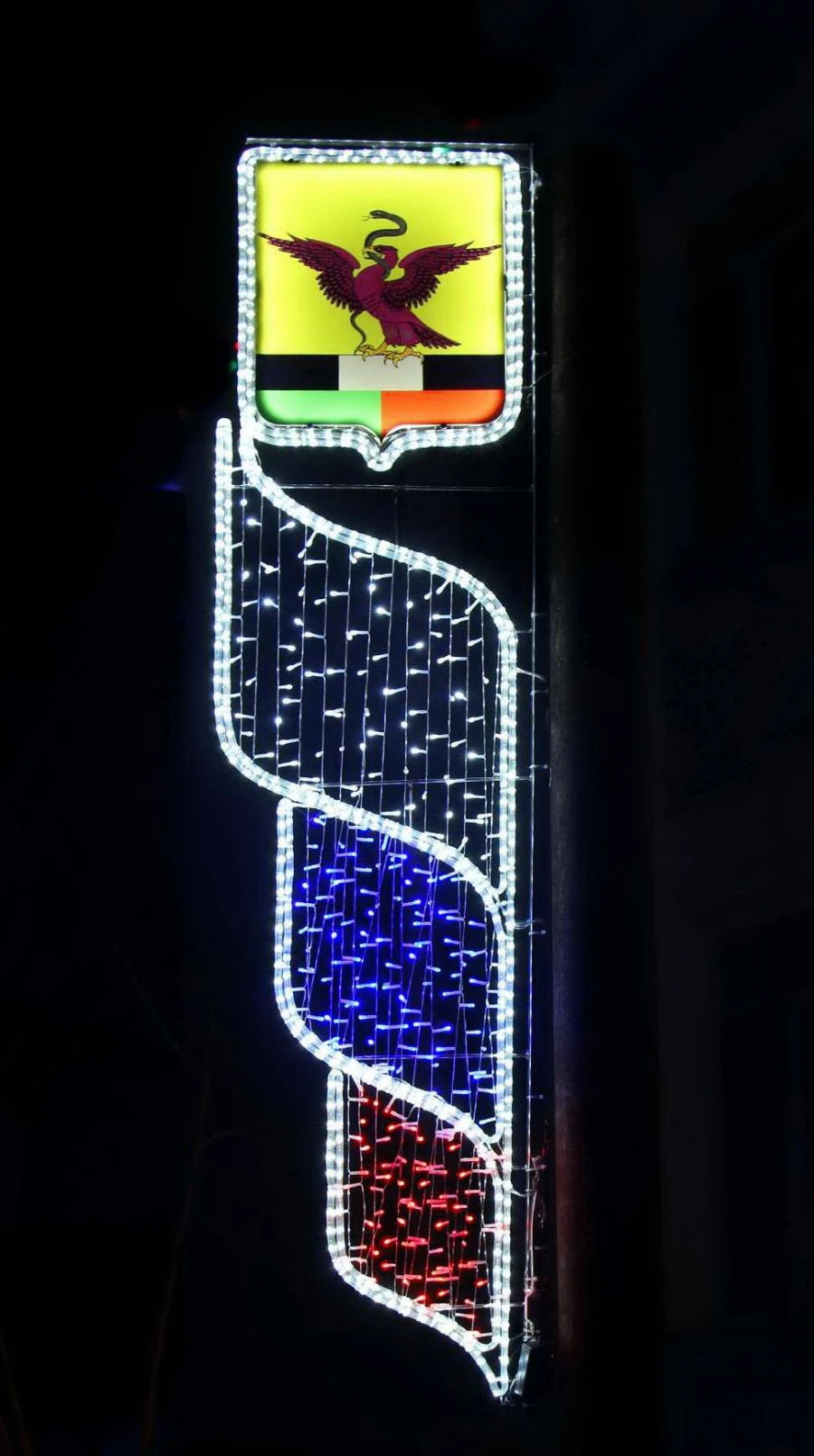 LED console (LED panel) "Herb" - decorative street lamp on brackets (modifications 220V, 24V,12V), A