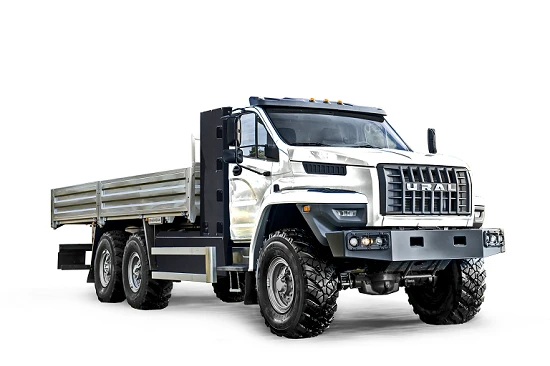 Flatbed truck Ural 4320-18 with "NEXT" cab (Possible equipment: gearbox: Fast Gear; clutch: ZF, Hammer, YUCHAI).