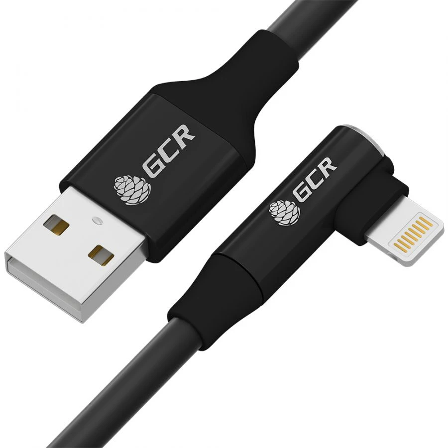 Lightning cable, model GCR-IP35, for iPhone iPad Air, angled connector