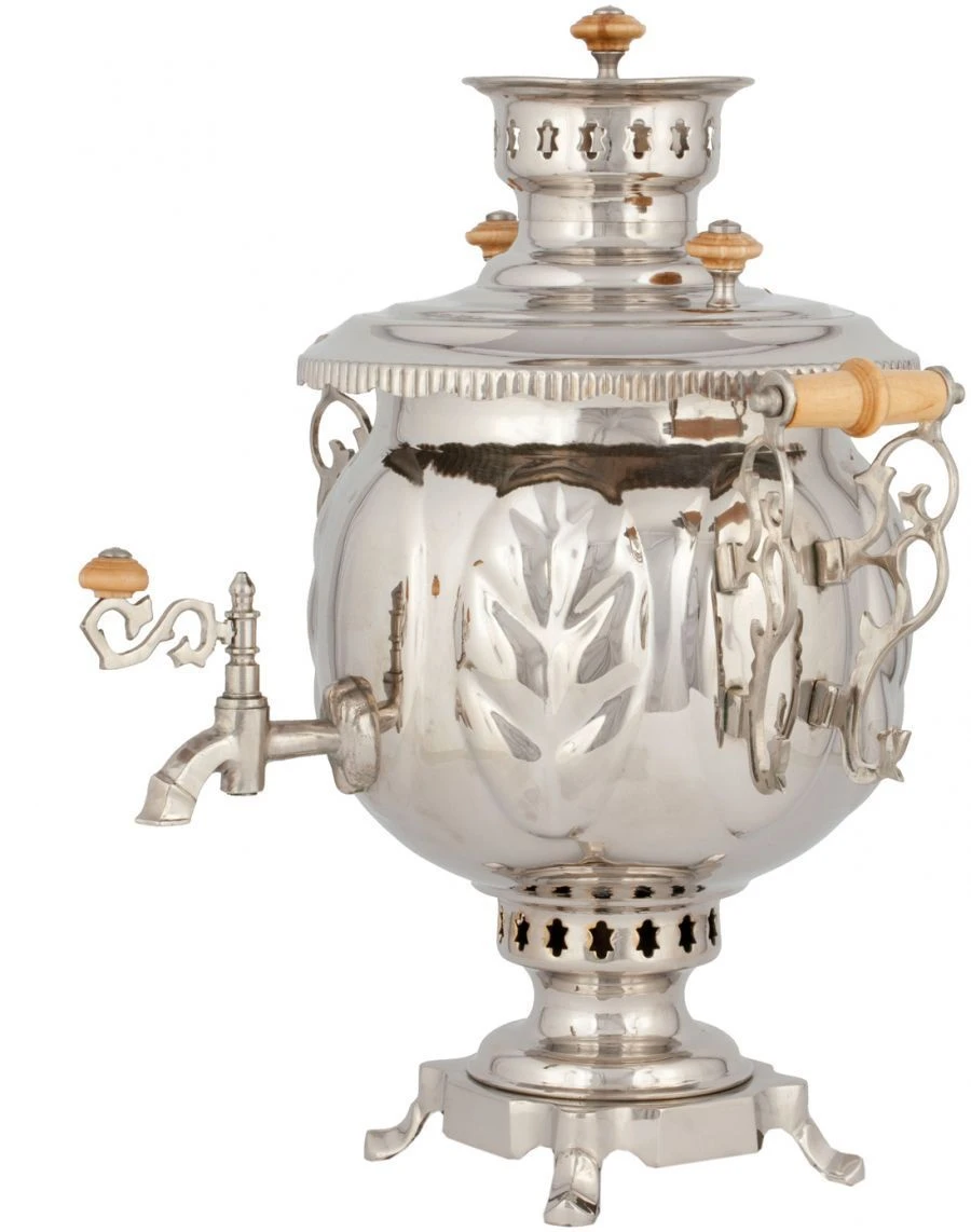 Samovar combi 4,5 litre nickel plating