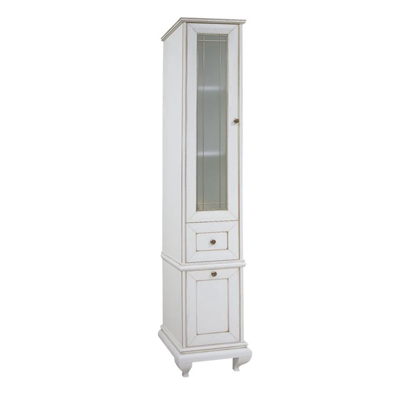 Cabinet - column Aquaton Beatrice left ivory with patina 1A187403BEM6L1.A187.4.03B.EM6.L