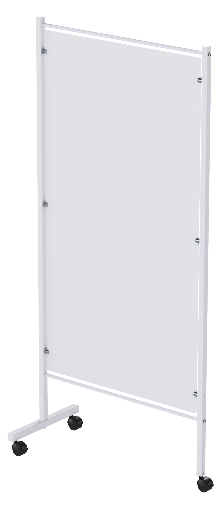 SHM - "MSC"(MSC-5303P) Medical screen of stainless steel, on wheels, one-section, with plastic.