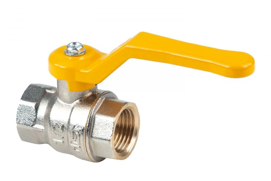 Gas ball valve nickel-plated Dist, series "Expert" DN15 1/2" BP-BP, H211Pc