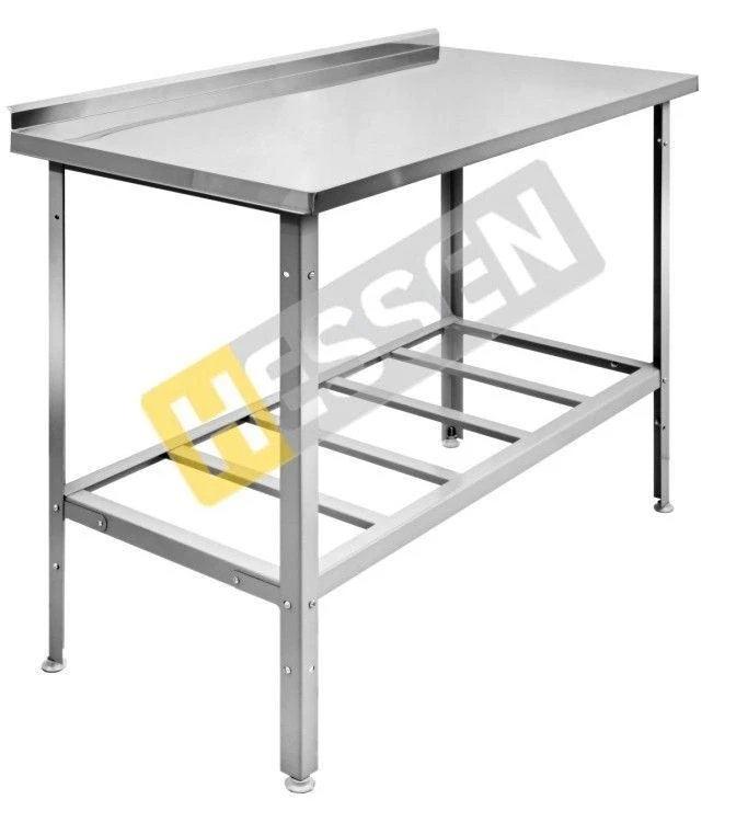 Industrial table with a lattice shelf wall-mounted (with a board) SPP 9*7