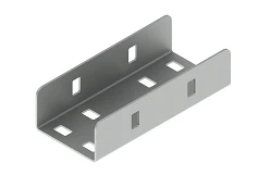 Connecting bracket SL 50x50, with overall dimensions 51x120 mm, with metal thickness 1,5 mm, hot-dip galvanised steel