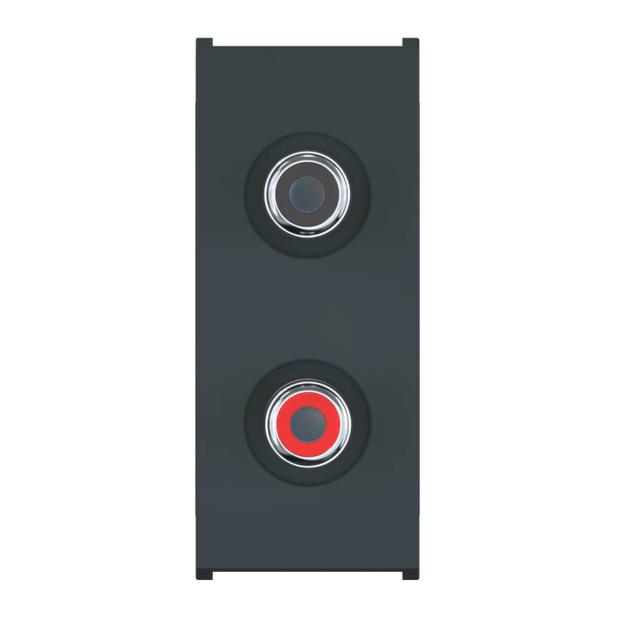 CADUCEUS ALING MODE Audio 2xRCA, 1M, anthracite, art. 6627.?