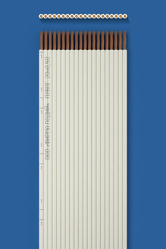 Flat installation wire PUVPG 20x0,50