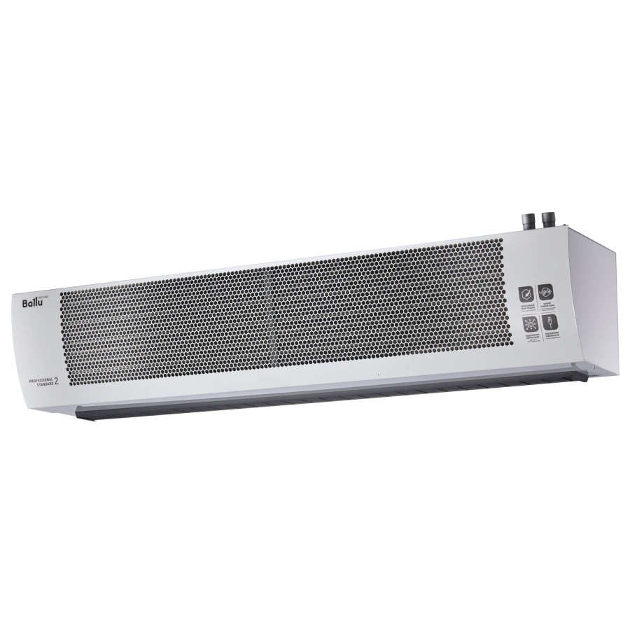 Stationary electric heat curtain with water heat exchanger, "BALLU" trademark, model BHC-H20W45-PS2