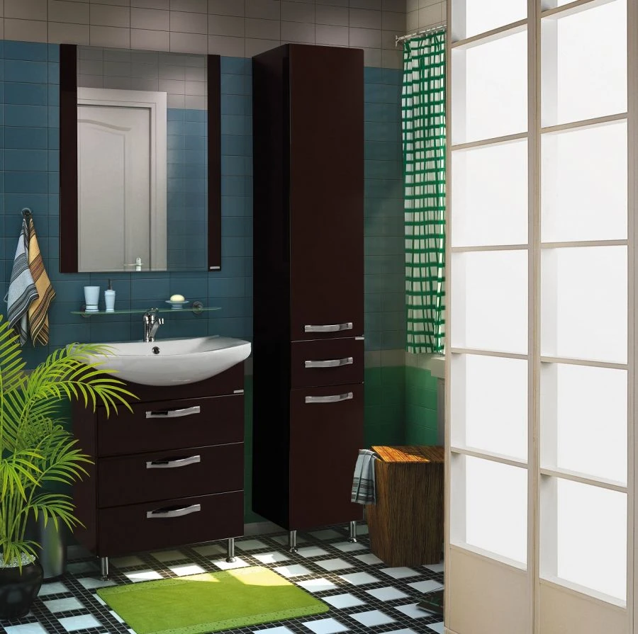 Cabinet under sink Aquaton Aria 65 H dark brown 1A123401AA4301.A123.4.01A.A43.0