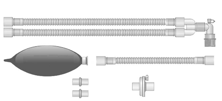 Respiratory devices for joint use with anaesthetic and resuscitation equipment, version: a