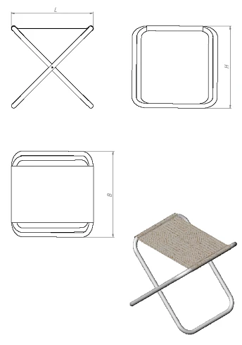 Folding stool (T.SK series)