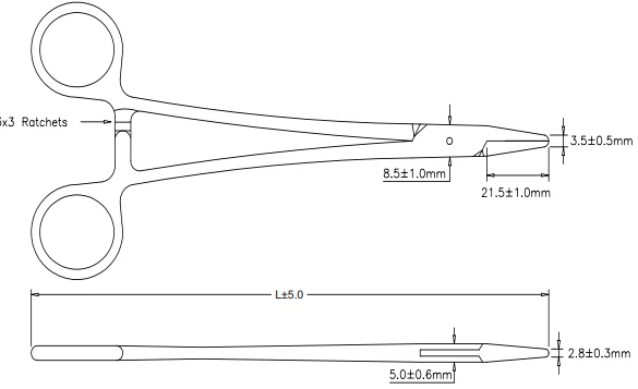 21.5050.18 Needle holder with carbide inserts